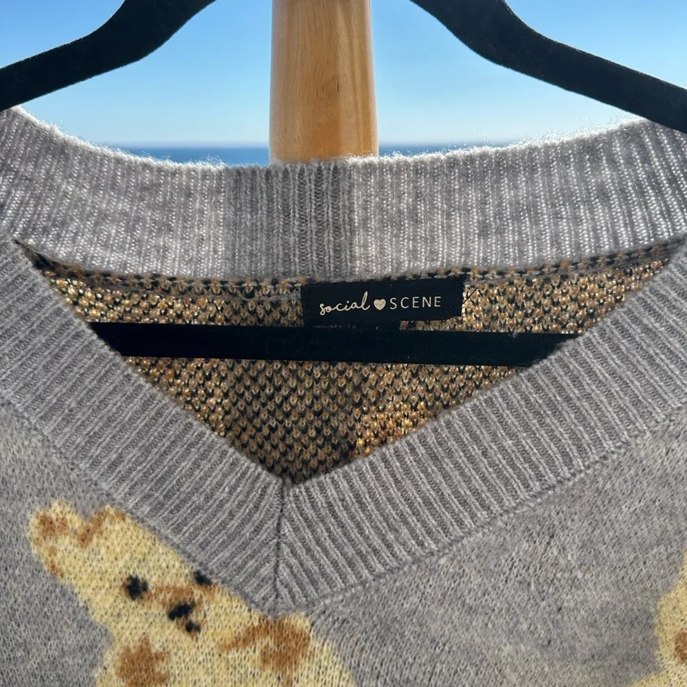 Gray Teddy Bear Sweater - Picture 9 of 9